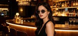 5A Women Oval Metal Sunglasses 6798