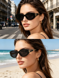 5A Women Cat Eye Sunglasses 0581