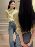 5A Women Classic Fit Striped Linen Shirt 2277