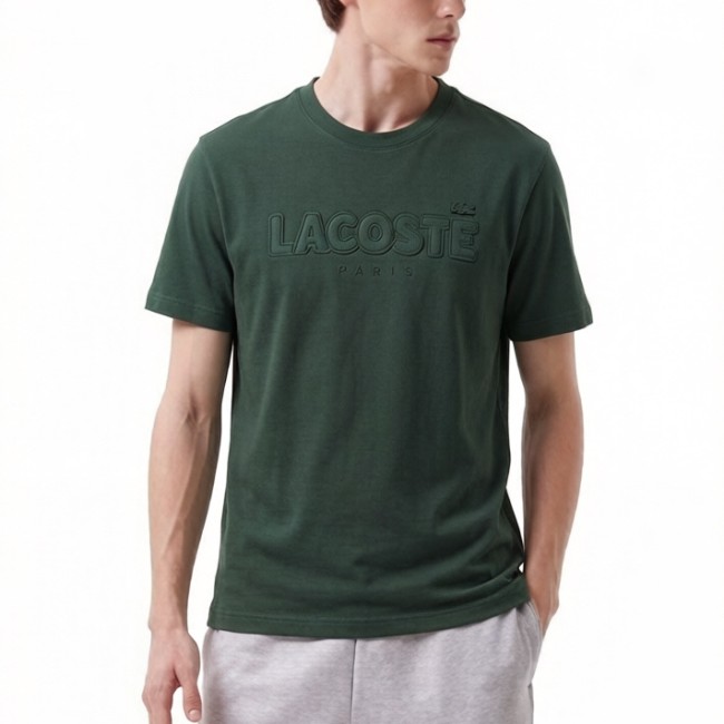 5A Men's Embroidered Logo Cotton Crew Neck T-Shirt