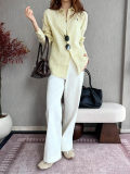 5A Women Classic Fit Striped Linen Shirt 2277