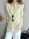 5A Women Classic Fit Striped Linen Shirt 2277