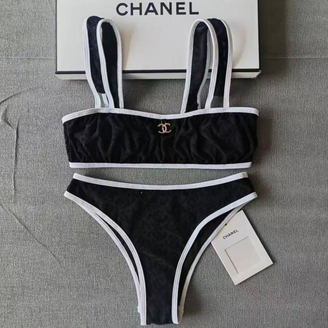5A Women's Two-Piece Swimwear Velvet Bikini Set