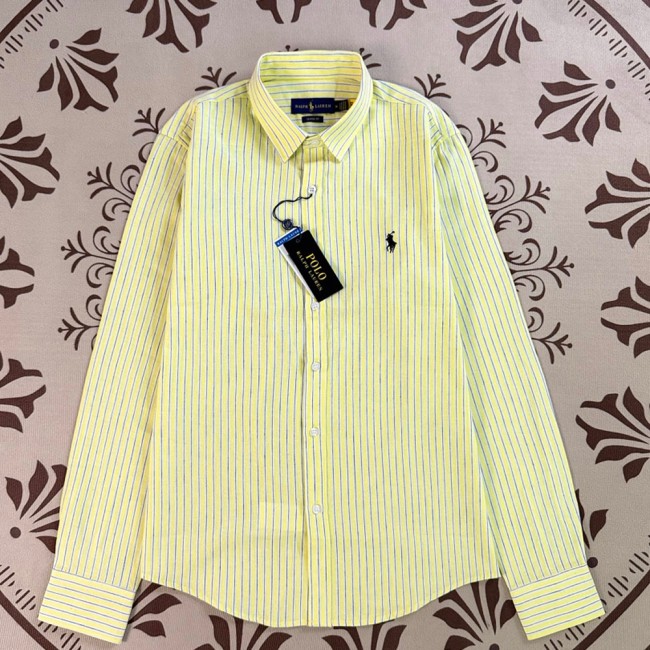5A Women Classic Fit Striped Linen Shirt 2277