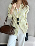 5A Women Classic Fit Striped Linen Shirt 2277