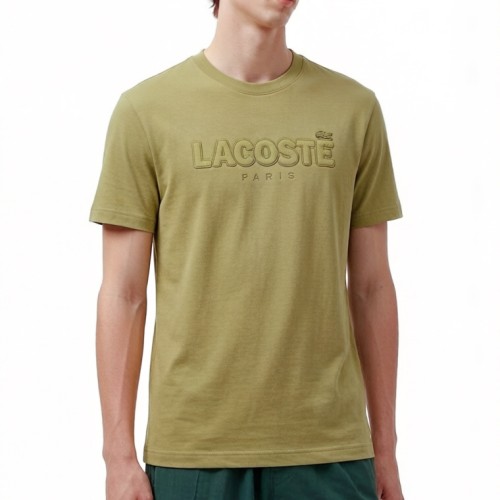 5A Men's Embroidered Logo Cotton Crew Neck T-Shirt