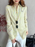 5A Women Classic Fit Striped Linen Shirt 2277