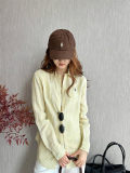 5A Women Classic Fit Striped Linen Shirt 2277
