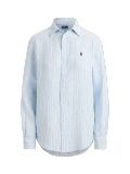 5A Women Classic Fit Striped Linen Shirt 2277