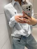 5A Women Classic Fit Striped Linen Shirt 2277