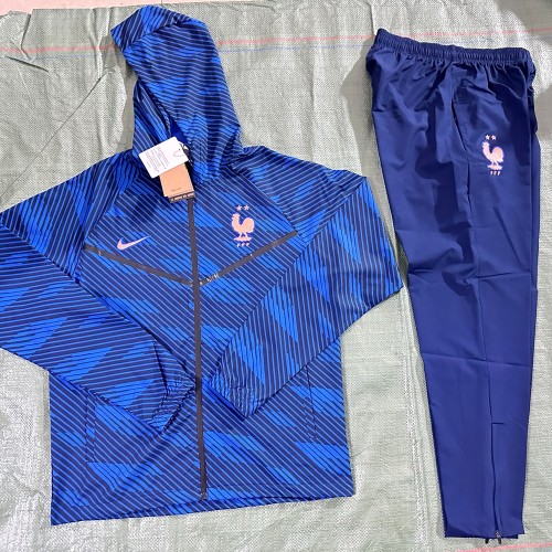 5A France 26~27 FIFA National Team Hooded Windbreaker Training Set
