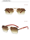 5A Rimless Square Sunglasses 038