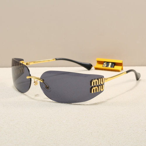 5A Aube Women's Rimless Shield Sunglasses