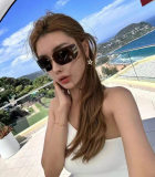 5A Aube Women's Rimless Sunglasses