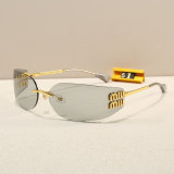 5A Aube Women's Rimless Shield Sunglasses