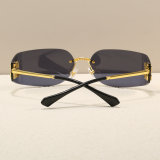 5A Aube Women's Rimless Shield Sunglasses