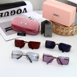 5A Aube Women's Rimless Sunglasses