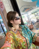 5A Aube Women's Rimless Sunglasses
