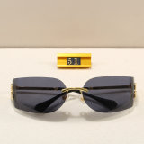 5A Aube Women's Rimless Shield Sunglasses