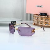 5A Aube Women's Rimless Sunglasses