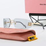 5A Aube Women's Rimless Shield Sunglasses