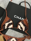 Women's Chevron Check Bikini Set