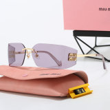 5A Aube Women's Rimless Shield Sunglasses