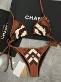 Women's Chevron Check Bikini Set