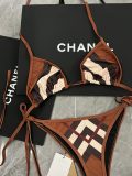 Women's Chevron Check Bikini Set