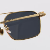 5A Collection Women Square Metal Sunglasses