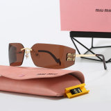 5A Aube Women's Rimless Shield Sunglasses