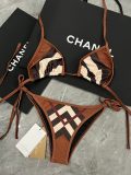 Women's Chevron Check Bikini Set