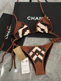 Women's Chevron Check Bikini Set