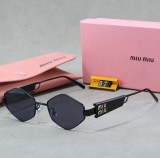 5A Women's Geometric Metal Sunglasses