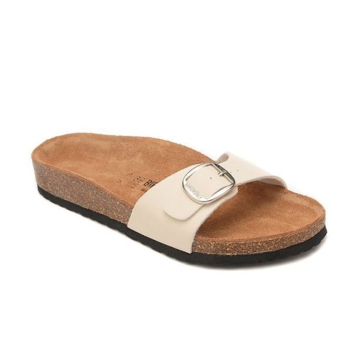 5A Madrid Big Buckle Slip-On Sandals