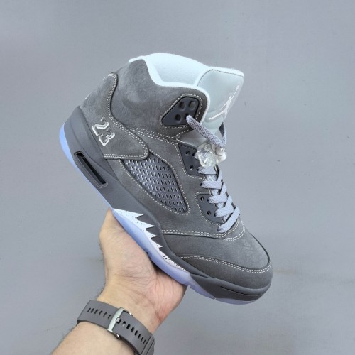 Mirror Air Jordan 5 Retro Wolf Grey Basketball Shoes