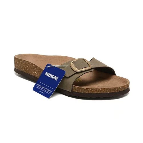 5A Madrid Big Buckle Slip-On Sandals
