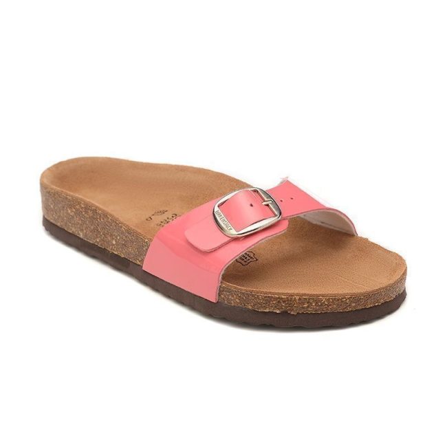 5A Madrid Big Buckle Slip-On Sandals