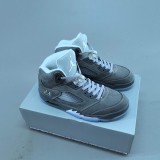 Mirror Air Jordan 5 Retro Wolf Grey Basketball Shoes