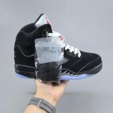 Mirror Air Jordan 5 Retro Black Metallic Reimagined Basketball Shoes