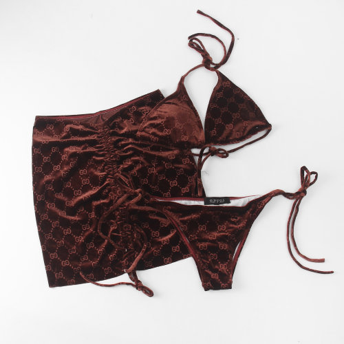Women's Velvet Bikini Set GU35