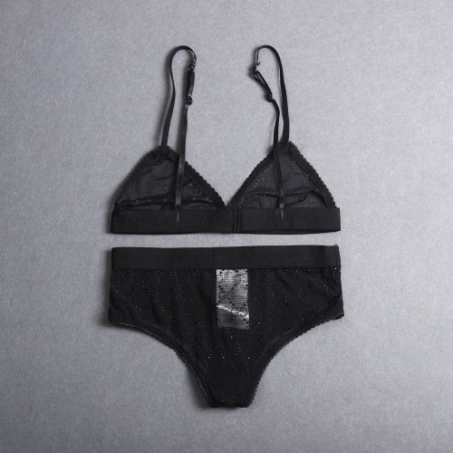 Women's Split Swimsuit Bikini Black GU668