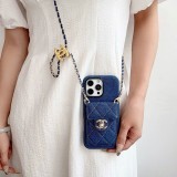 5A Denim iPhone Case with Chain Strap