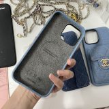 5A Denim iPhone Case with Chain Strap