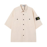 5A Comfort-Fit Short-Sleeve Shirt with Dual Chest Pockets 082