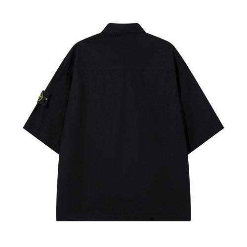 5A Comfort-Fit Short-Sleeve Shirt with Dual Chest Pockets 082