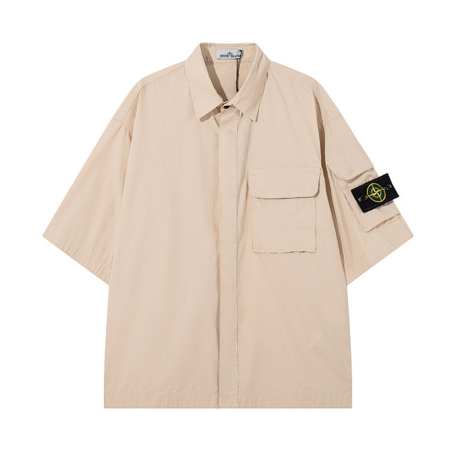 5A Comfort-Fit Short-Sleeve Shirt with Pocket 081
