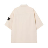 5A Comfort-Fit Short-Sleeve Shirt with Dual Chest Pockets 082