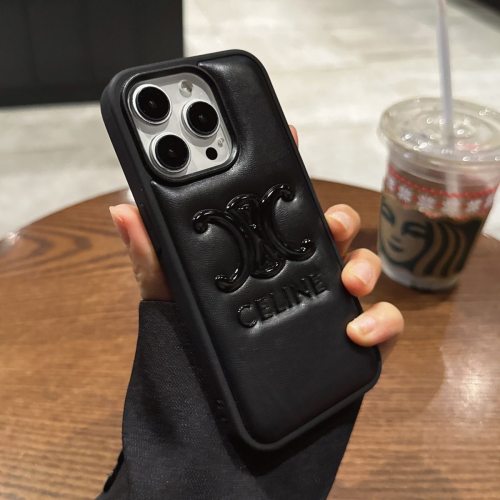 5A Leather Phone Case with 3D Embossed Logo