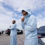 5A Tech Fleece Tracksuit Hooded Set Hooded Zip-Up Jacket Jogger Pants Set
